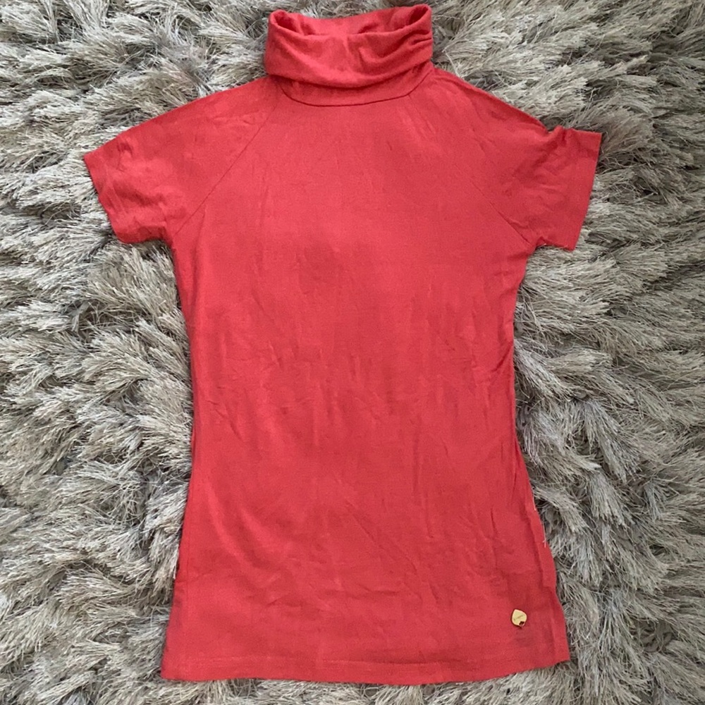 Turtle neck top short sleeve